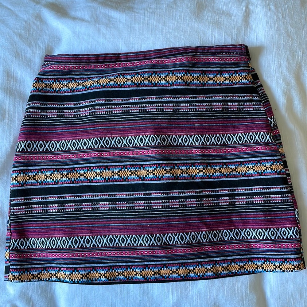 Forever21 Tribal Mini Skirt